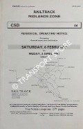 Book cover of Periodical Operating Notice containing General Instructions and Notices, 6 February to 2 April 1999 by Railtrack Midlands